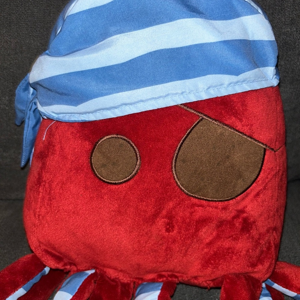 Circo Pirate Octopus Plush - Red and Blue - Picture 2 of 4